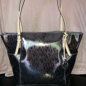 Michael Kors Jet Set East to West Metallic Tote